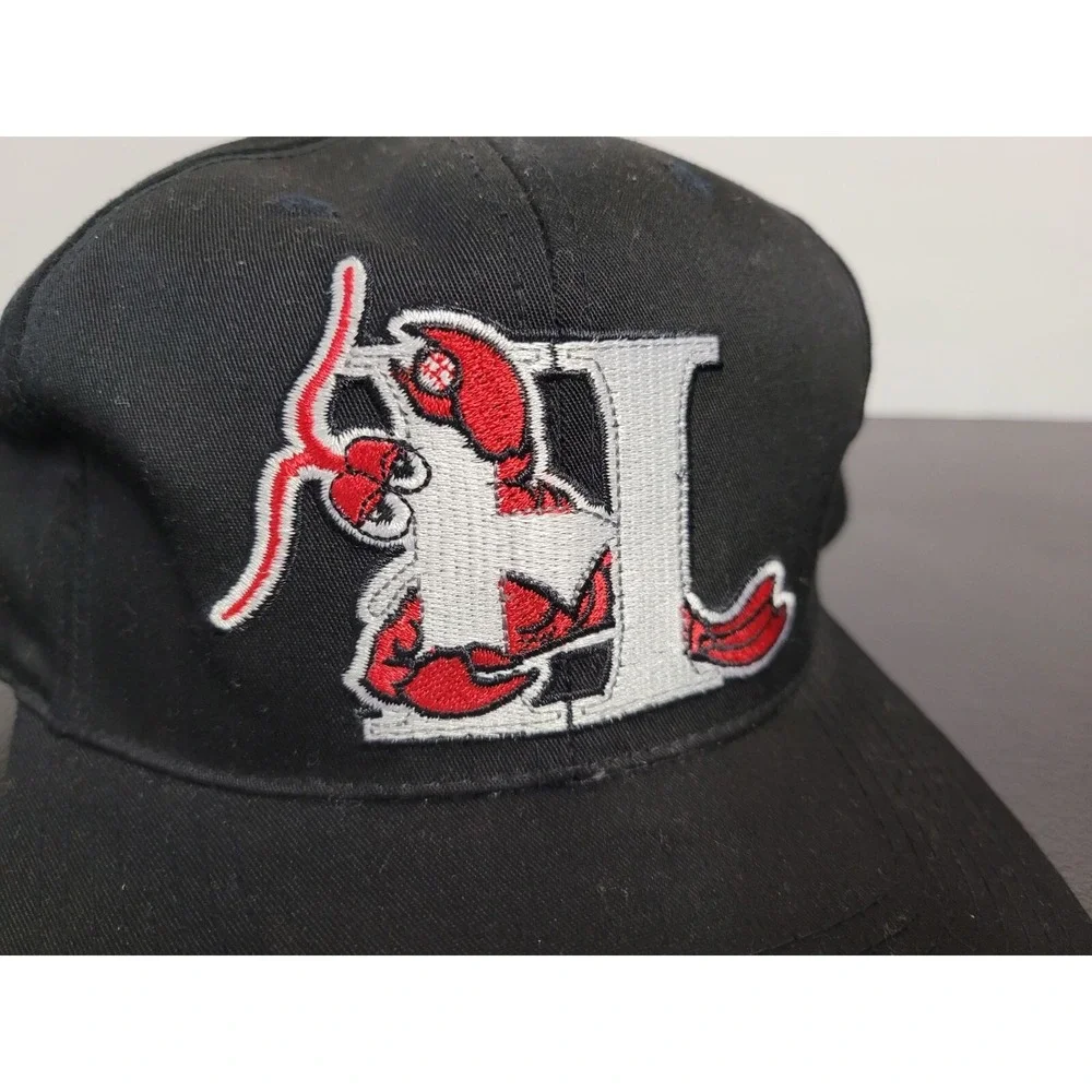 Hickory Crawdads Hat Mens Snap Back Black MiLB Minor League‎ OC Outdoors Cap